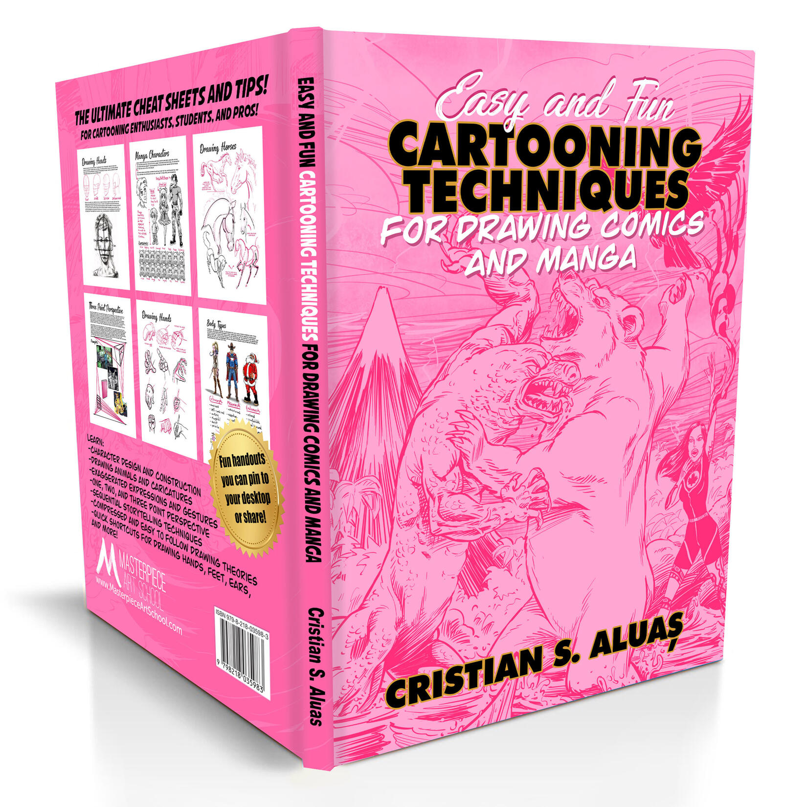 Click to order: Easy and Fun Cartooning Techniques for drawing Comics and Manga Learn how to draw comics and manga and lots of other fun drawing and storytelling techniques.